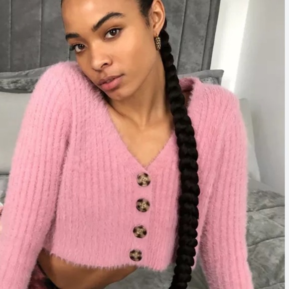 SO Fuzzy Cropped Cardigan 💕 - Picture 3 of 10